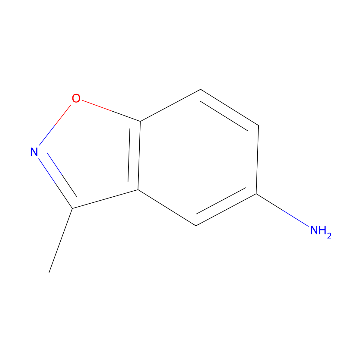 5-Amino-3-methylbenzo[d]isoxazole molecular structure, CAS 851768-35-9