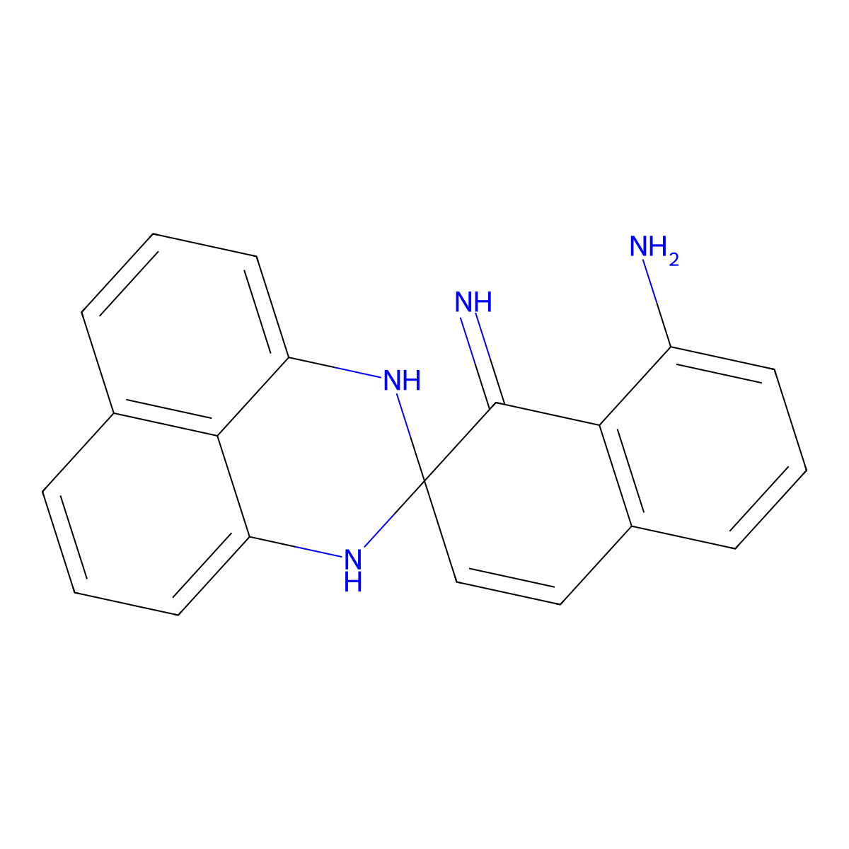 2,3-Dihydro-2-spiro-7'-[8'-imino-7',8'-dihydronaphthalen-1'-amine]perimidine molecular structure, CAS 851768-62-2