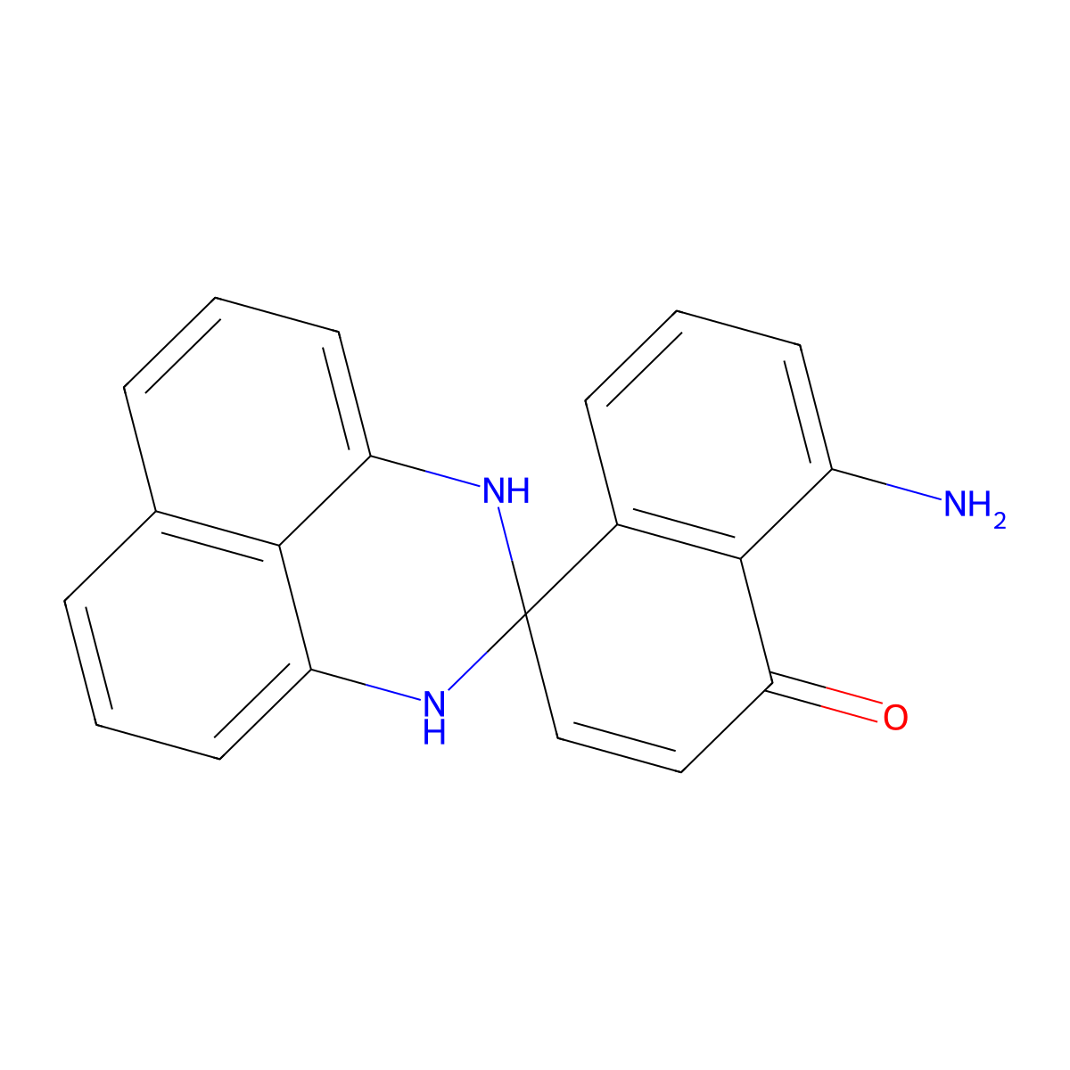 2,3-dihydro-2-spiro-4'-(8'-aminonaphthalen-1'(4'h)-one)perimidine (contains o-form) molecular structure, CAS 851768-63-3