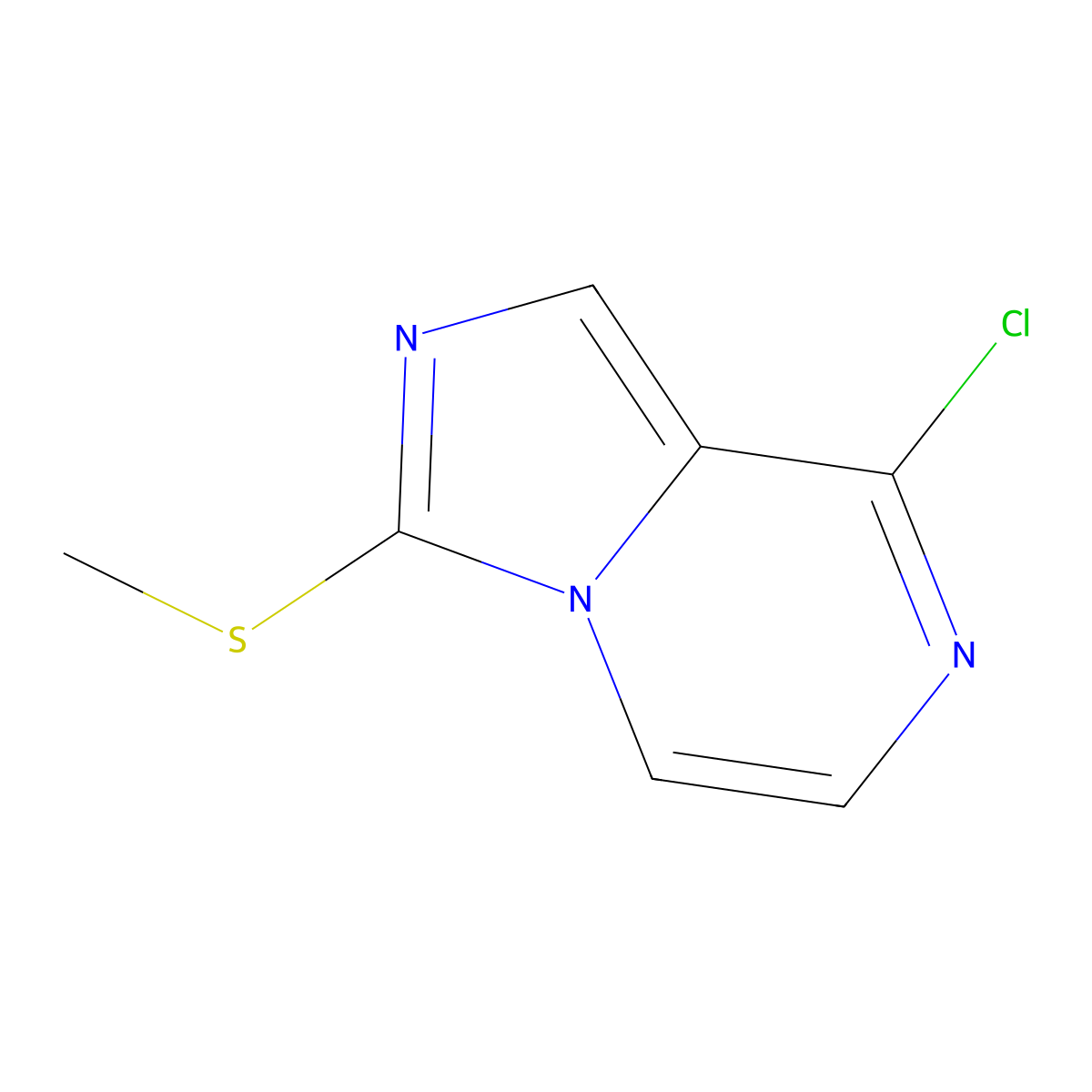 8-Chloro-3-(methylsulfanyl)imidazo[1,5-A]pyrazine molecular structure, CAS 851773-08-5