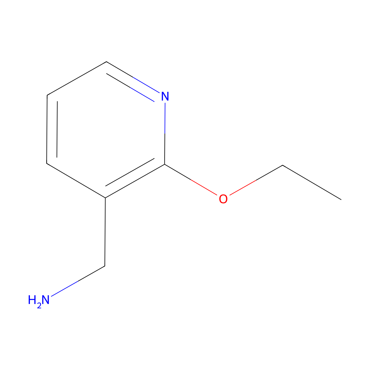 (2-Ethoxypyridin-3-yl)methanamine molecular structure, CAS 851773-43-8