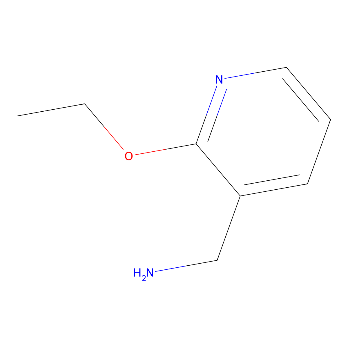 (2-Ethoxypyridin-3-yl)methanamine molecular structure, CAS 851773-43-8