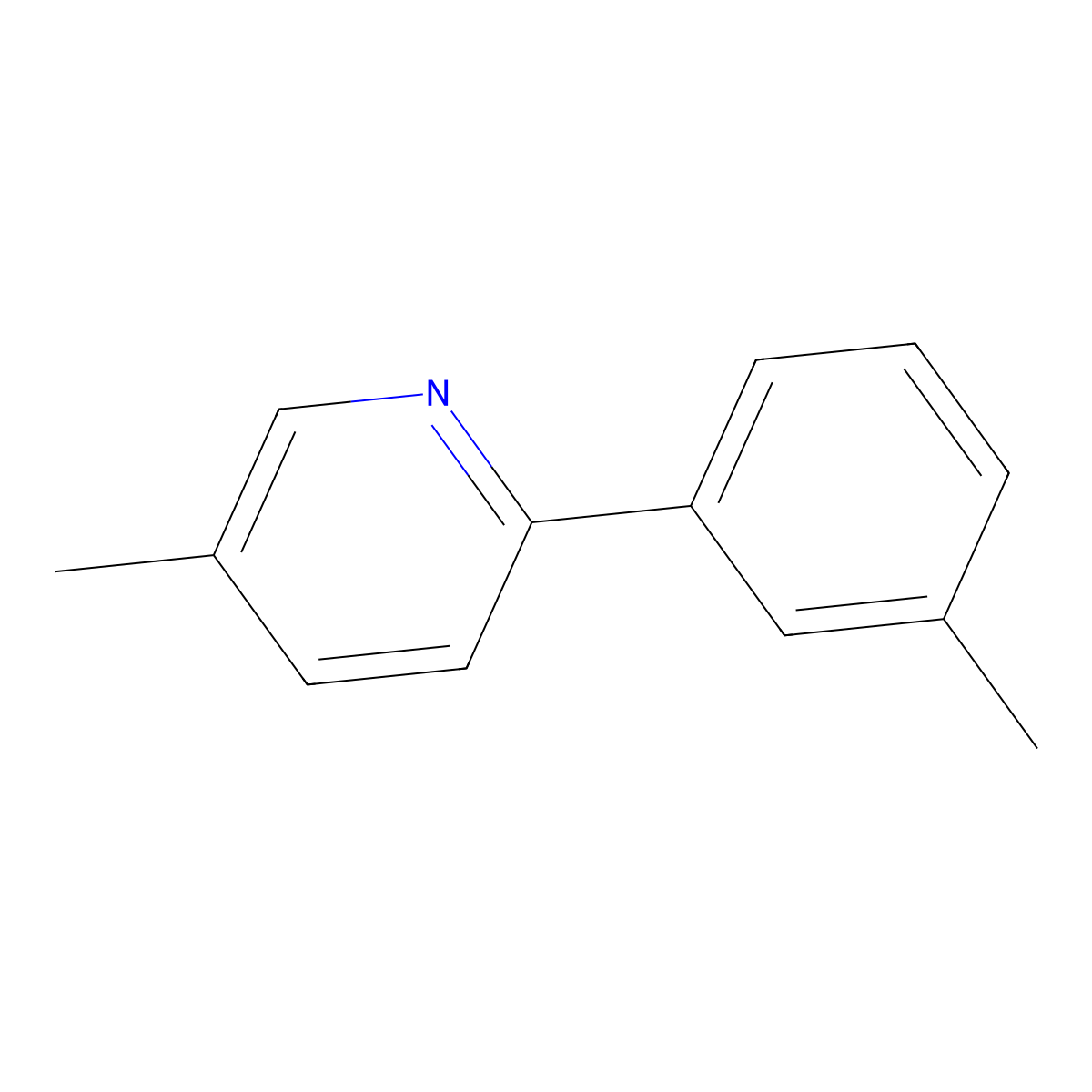 5-Methyl-2-m-tolylpyridine molecular structure, CAS 851775-42-3