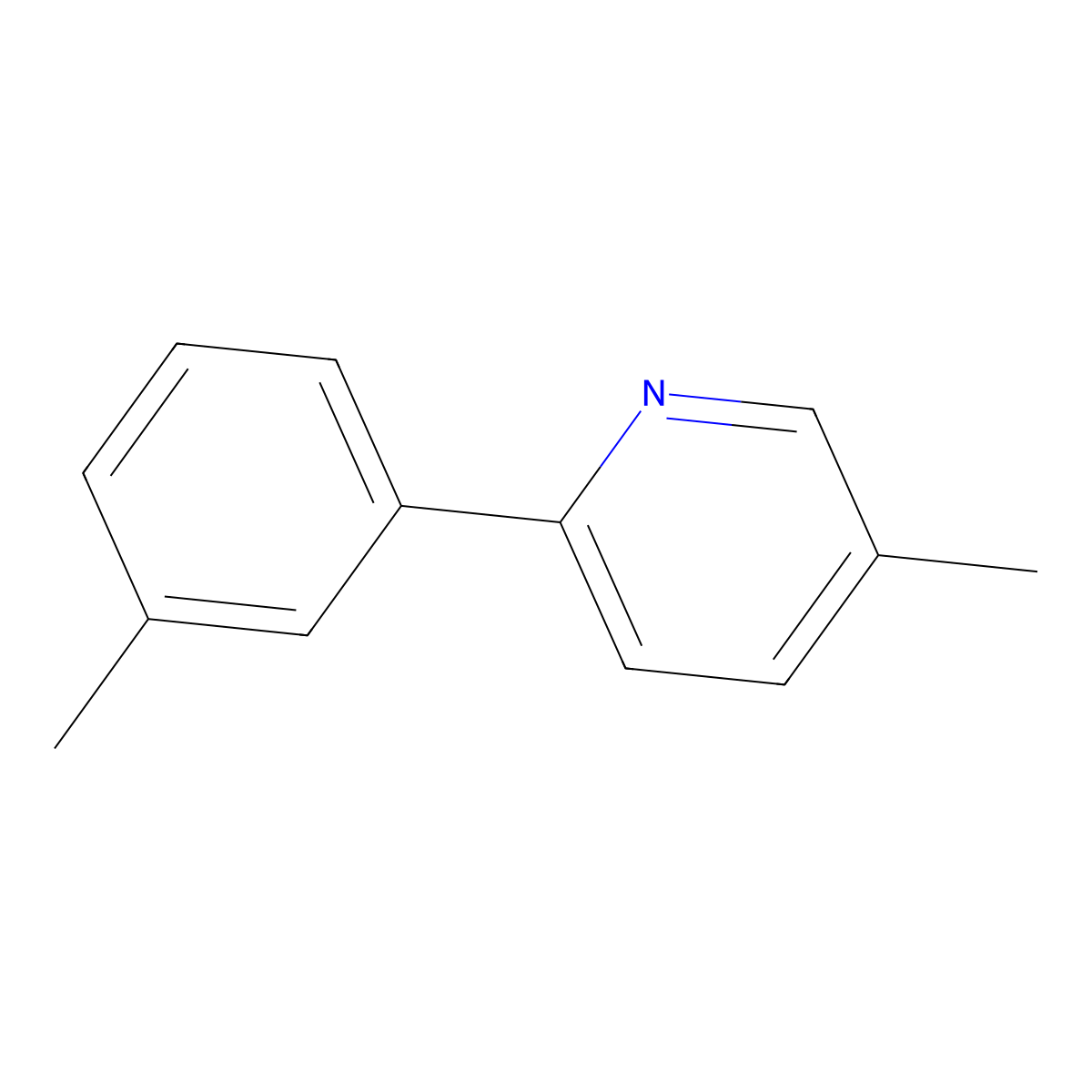 5-Methyl-2-m-tolylpyridine molecular structure, CAS 851775-42-3