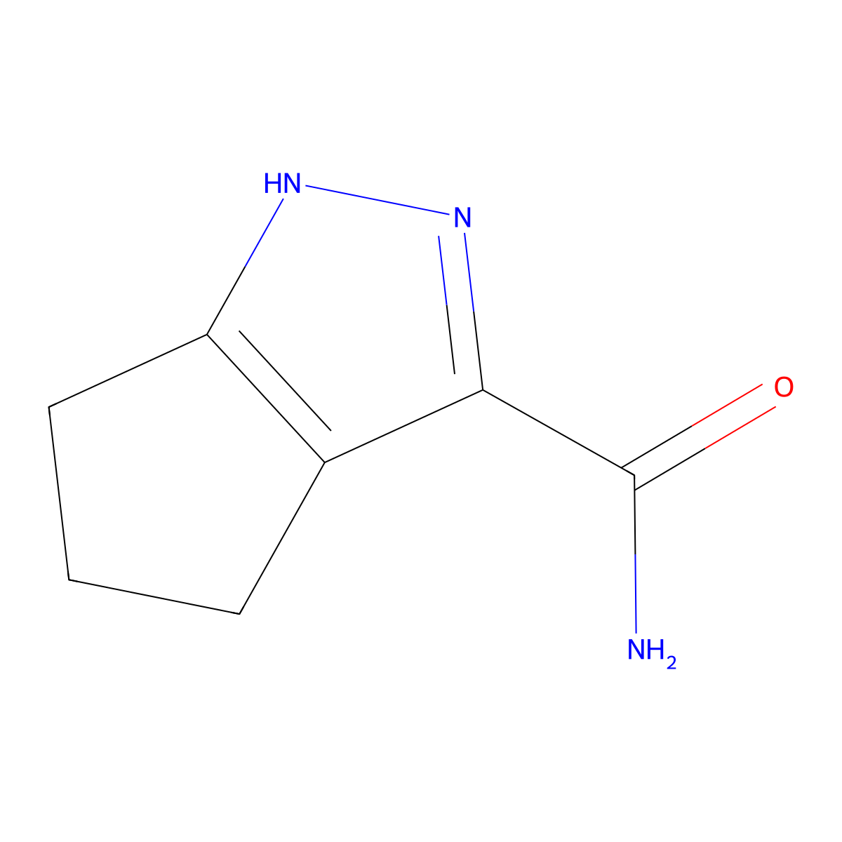 1H,4H,5H,6H-cyclopenta[c]pyrazole-3-carboxamide molecular structure, CAS 851776-30-2