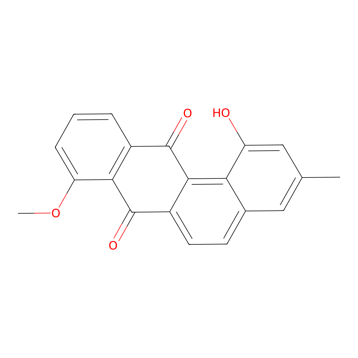 8-O-Methyltetrangulol molecular structure, CAS 85178-50-3
