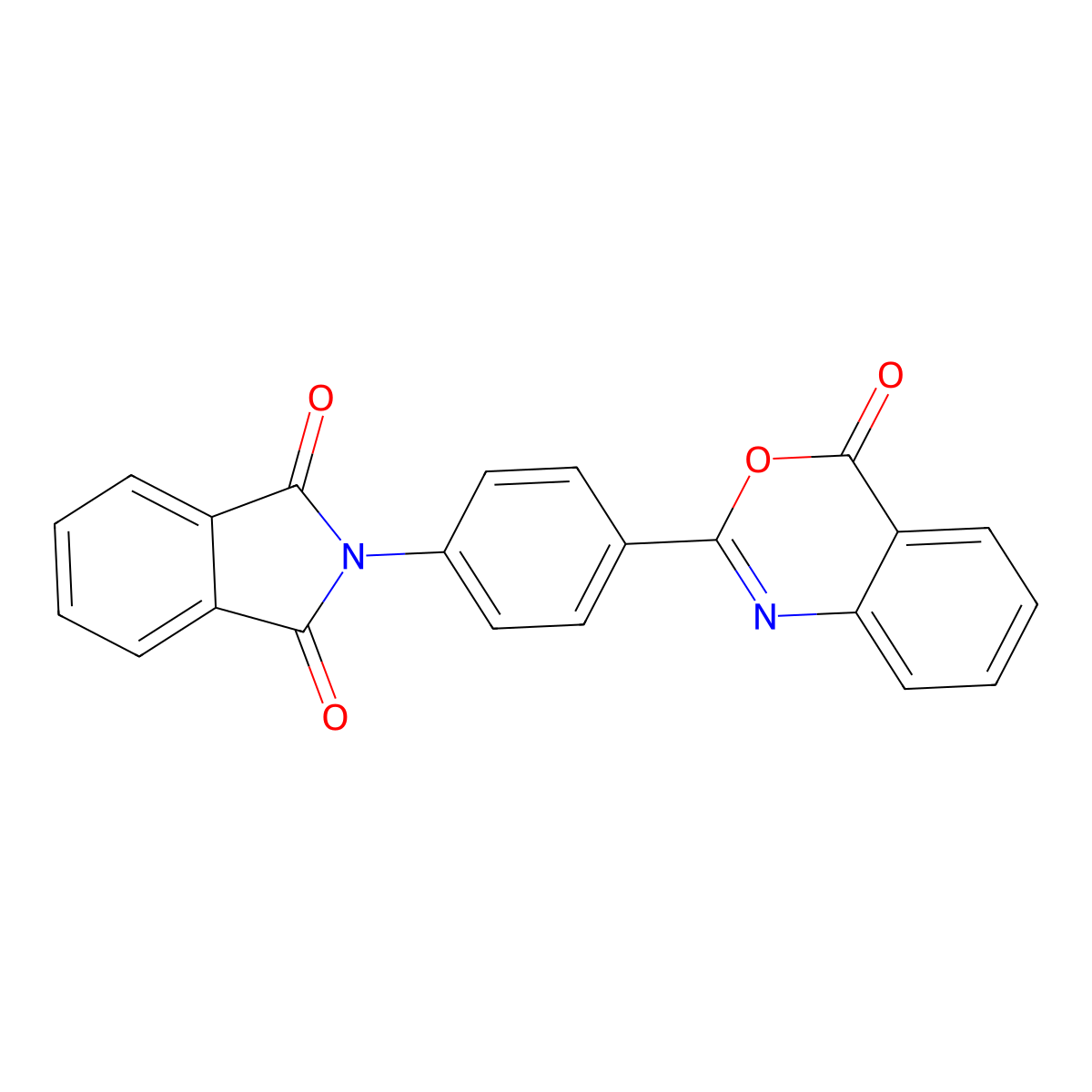2-[4-(4-Oxo-3,1-benzoxazin-2-yl)phenyl]isoindole-1,3-dione molecular structure, CAS 85179-18-6