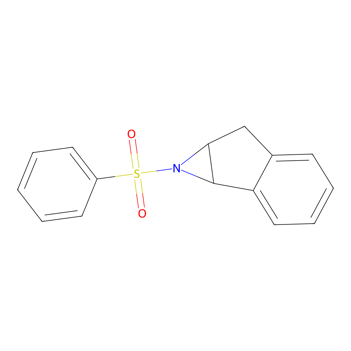 1-(benzenesulfonyl)-1H,1aH,6H,6aH-indeno[1,2-b]azirine molecular structure, CAS 851814-11-4