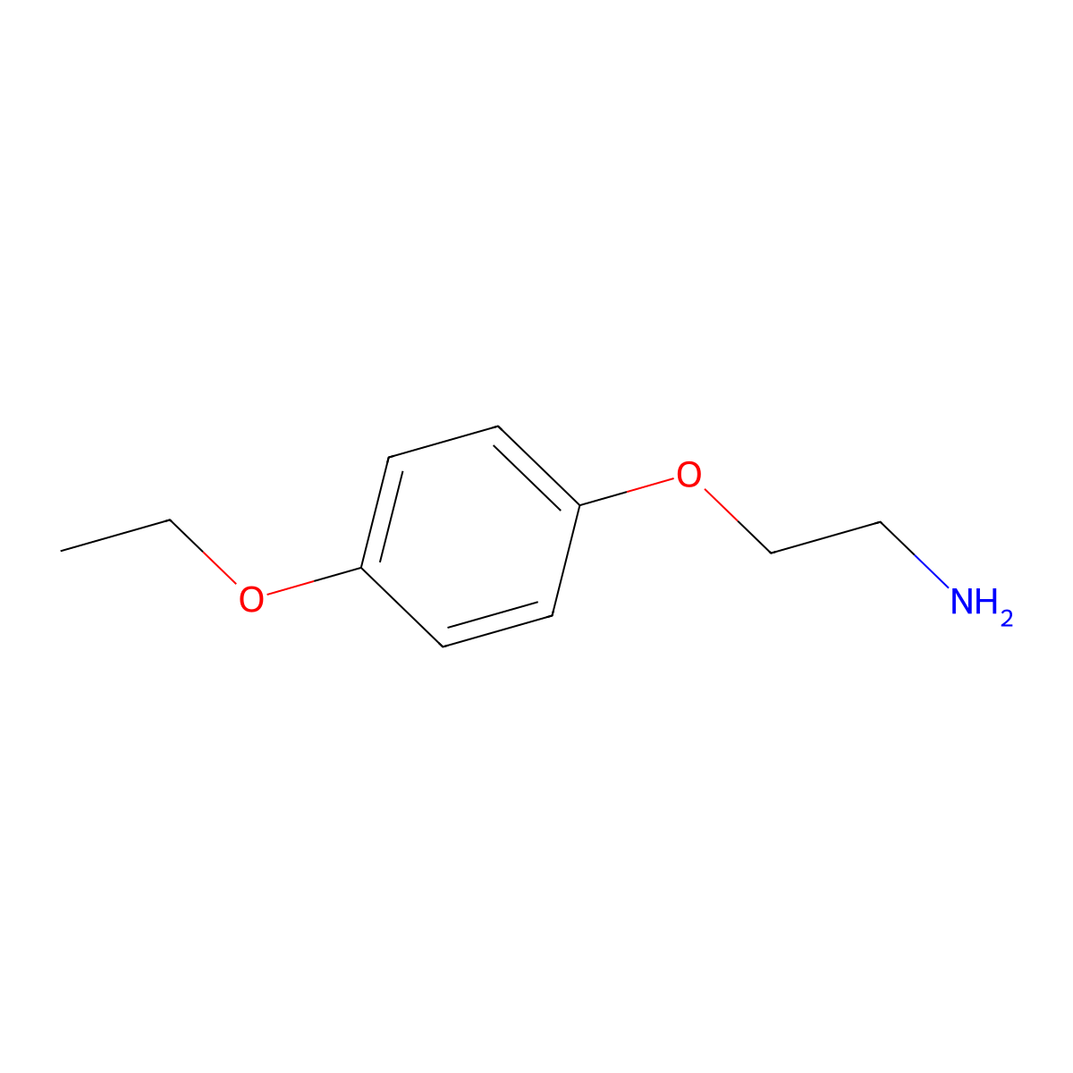 2-(4-Ethoxyphenoxy)ethanamine molecular structure, CAS 851814-12-5