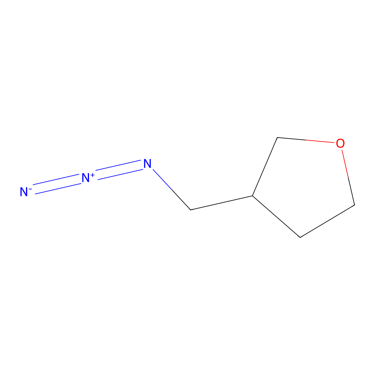 3-(Azidomethyl)oxolane molecular structure, CAS 85182-08-7