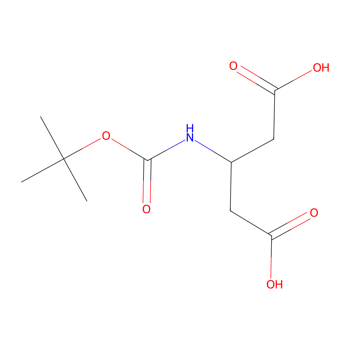 3-((tert-Butoxycarbonyl)amino)pentanedioic acid molecular structure, CAS 85185-24-6