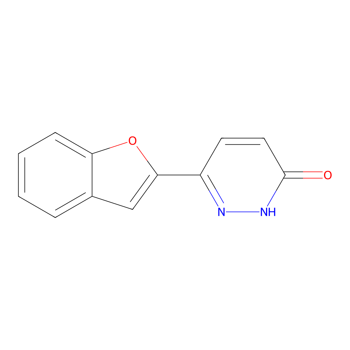 6-(1-Benzofuran-2-yl)pyridazin-3-ol molecular structure, CAS 851854-21-2