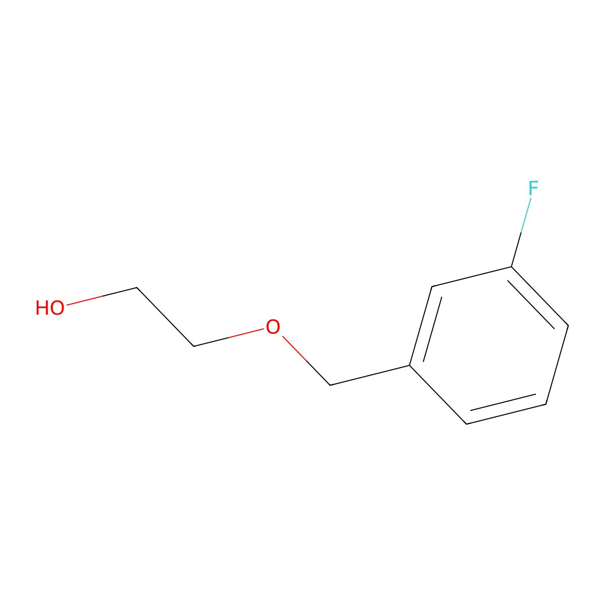 2-[(3-Fluorophenyl)methoxy]ethan-1-ol molecular structure, CAS 851859-50-2