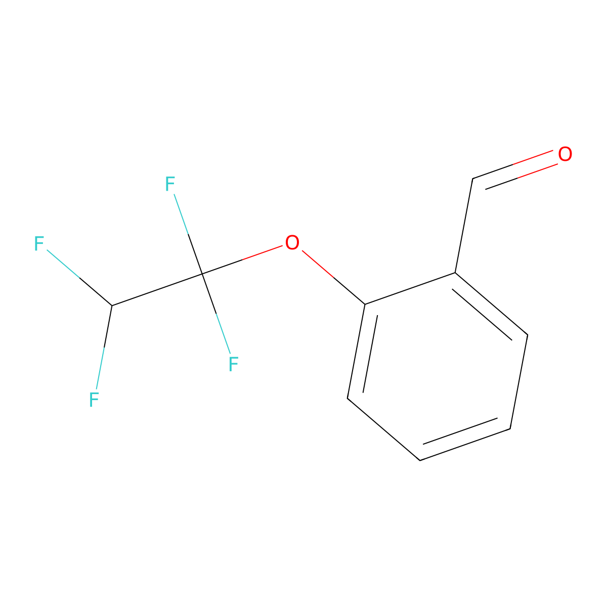 2-(1,1,2,2-Tetrafluoroethoxy)benzaldehyde molecular structure, CAS 85187-22-0