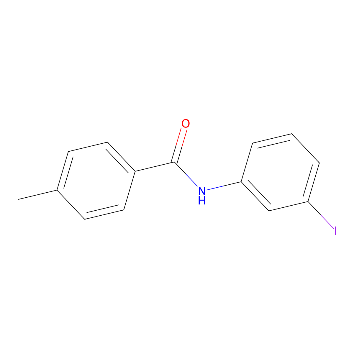 N-(3-iodophenyl)-4-methylbenzamide molecular structure, CAS 851872-96-3