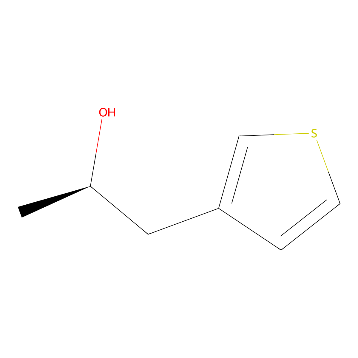 (2R)-1-(Thiophen-3-yl)propan-2-ol molecular structure, CAS 851885-27-3