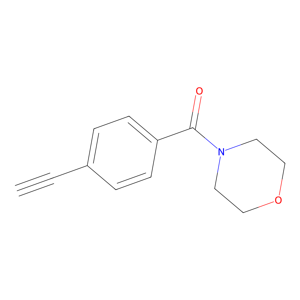 (4-Ethynylphenyl)(morpholino)methanone molecular structure, CAS 851895-20-0
