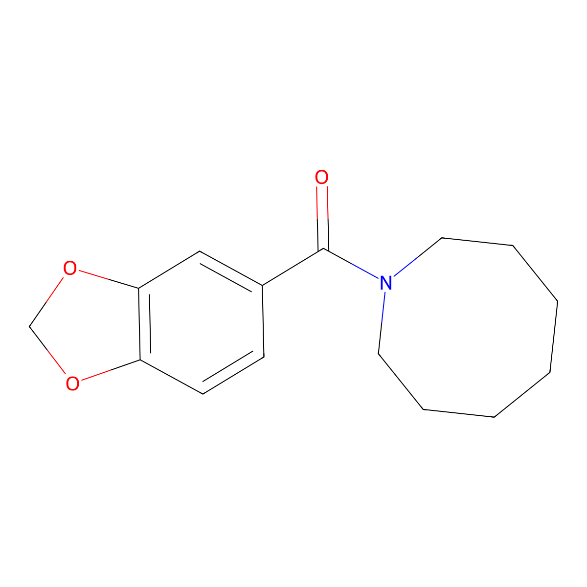 Azocan-1-yl(1,3-benzodioxol-5-yl)methanone molecular structure, CAS 851898-94-7