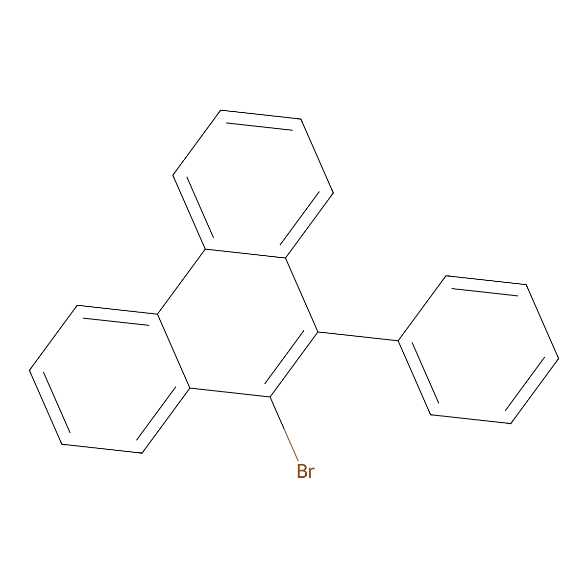 9-Bromo-10-phenylphenanthrene molecular structure, CAS 851901-84-3