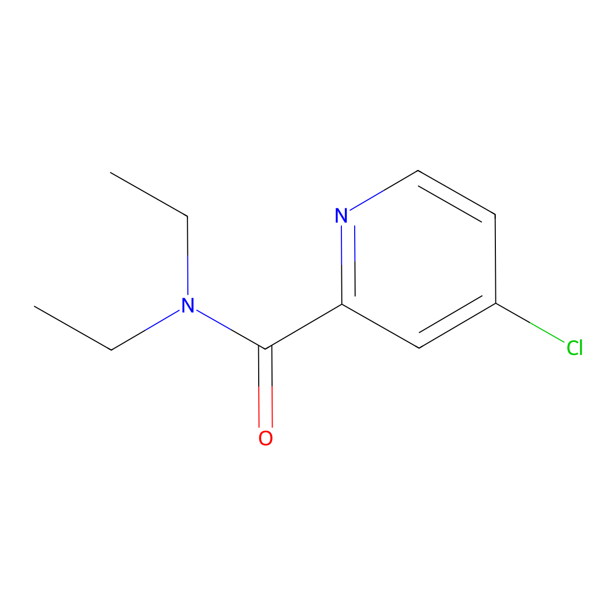 4-Chloro-N,N-diethylpyridine-2-carboxamide molecular structure, CAS 851903-41-8