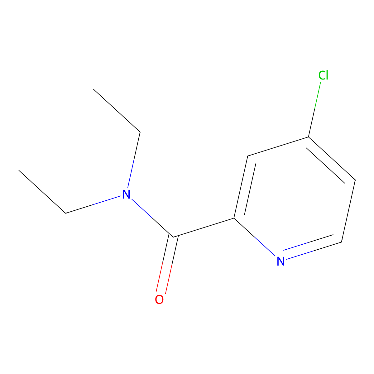 4-Chloro-N,N-diethylpyridine-2-carboxamide molecular structure, CAS 851903-41-8