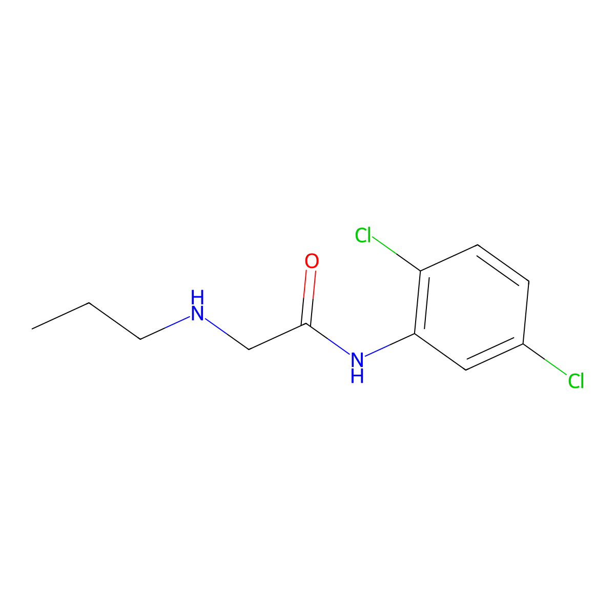 N-(2,5-dichlorophenyl)-2-(propylamino)acetamide molecular structure, CAS 851903-65-6
