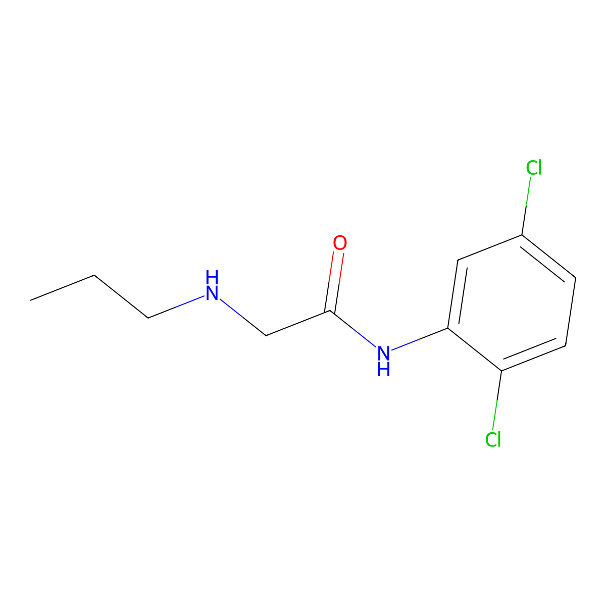 N-(2,5-dichlorophenyl)-2-(propylamino)acetamide molecular structure, CAS 851903-65-6