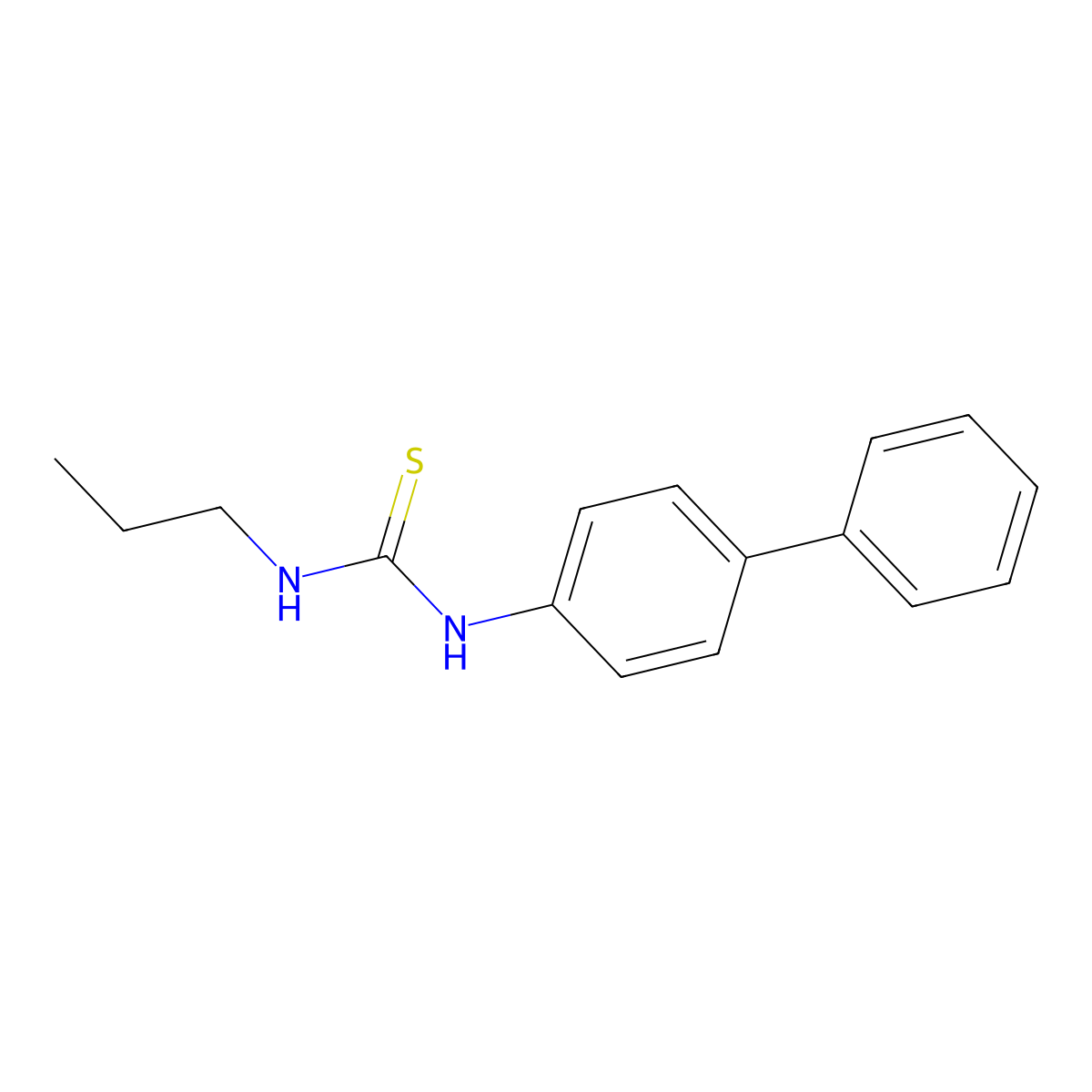 1-(Biphenyl-4-yl)-3-propylthiourea molecular structure, CAS 851904-80-8