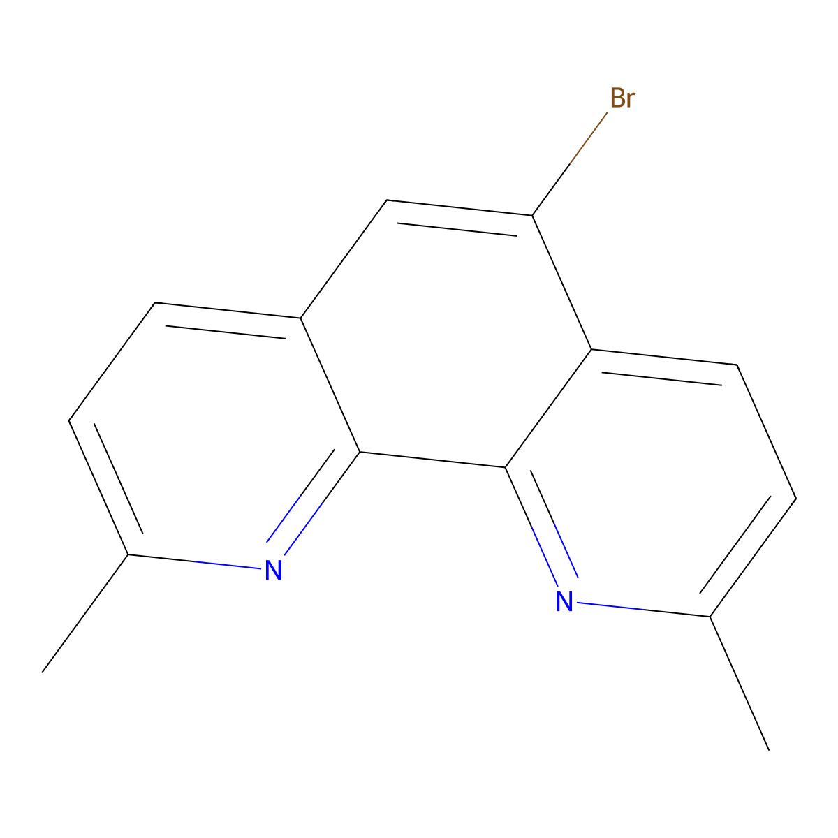 5-Bromo-2,9-dimethyl-1,10-phenanthroline molecular structure, CAS 851916-54-6