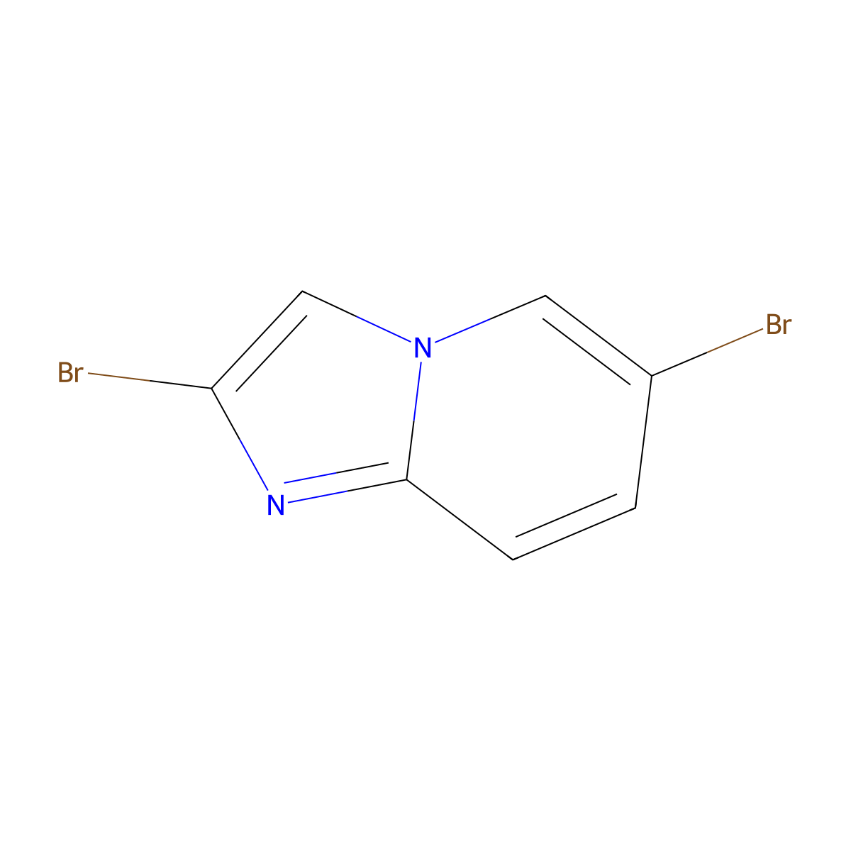 2,6-Dibromoimidazo[1,2-a]pyridine molecular structure, CAS 851916-83-1