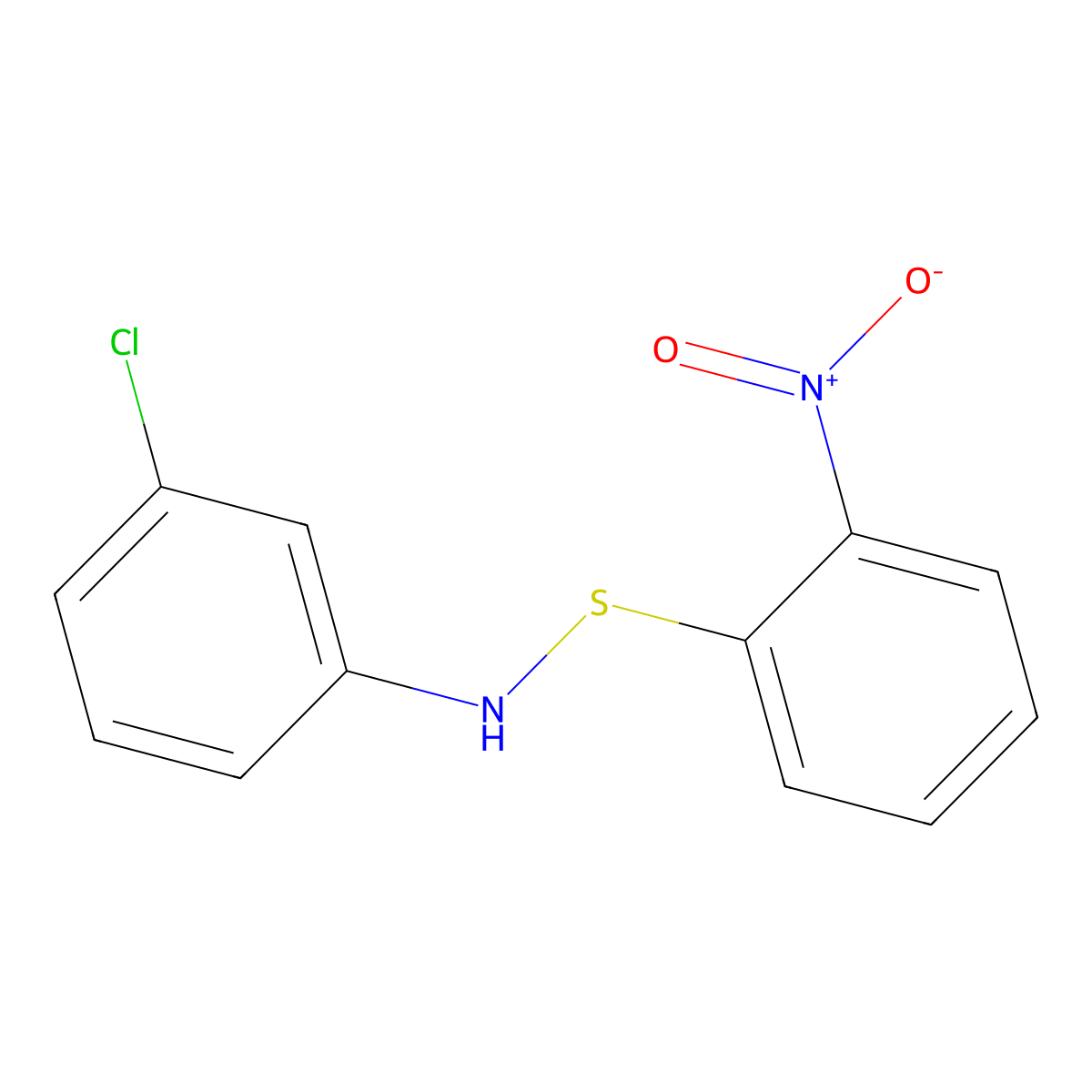 1-[(3-Chloroanilino)sulfanyl]-2-nitrobenzene molecular structure, CAS 85193-46-0