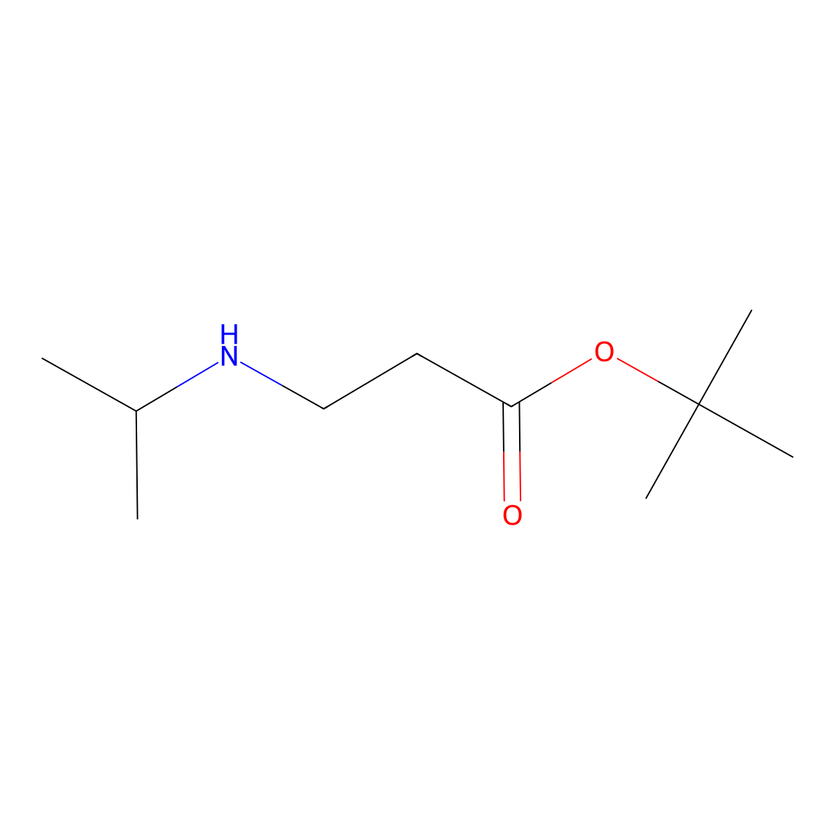 tert-Butyl 3-[(propan-2-yl)amino]propanoate molecular structure, CAS 851934-74-2