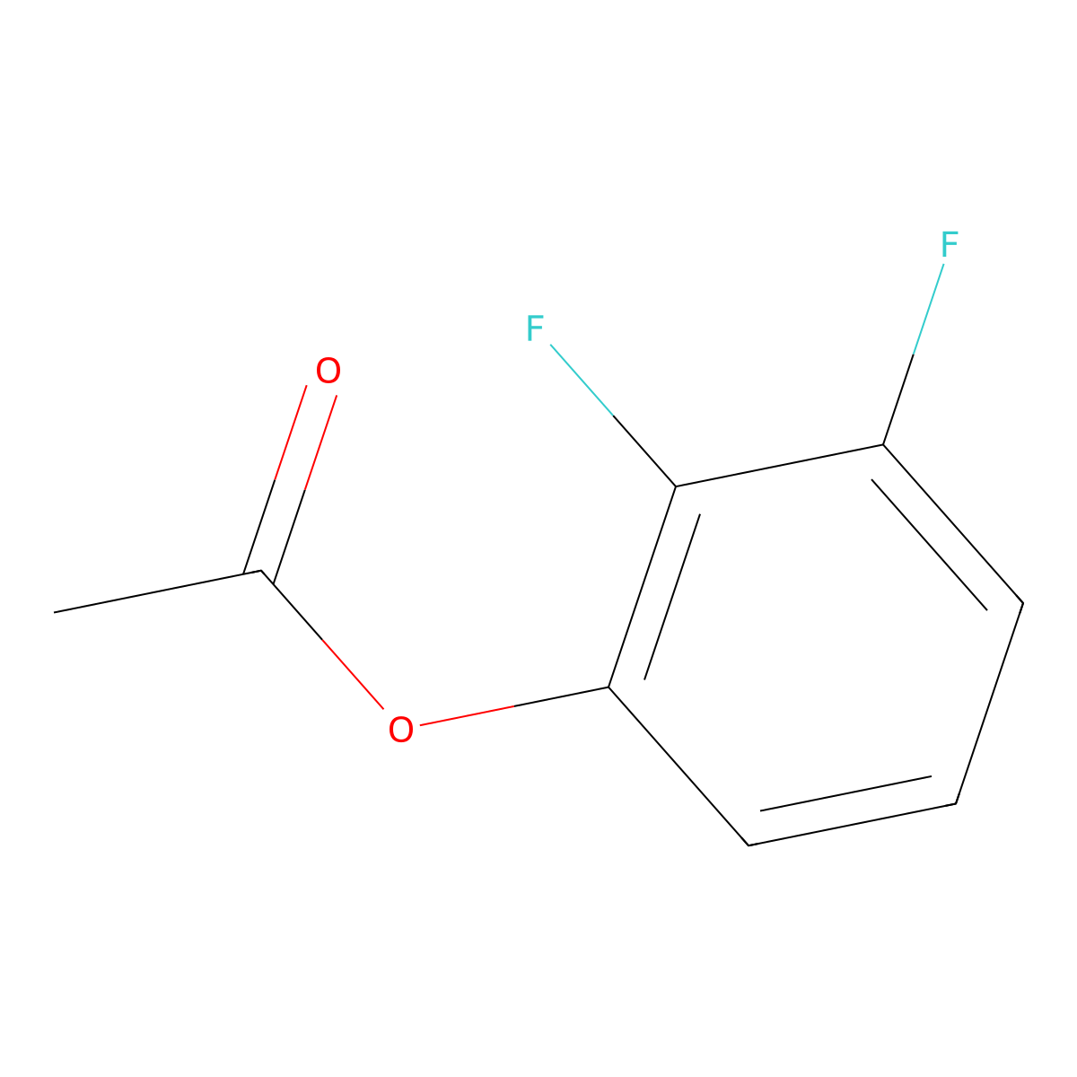 2,3-Difluorophenyl acetate molecular structure, CAS 851936-86-2