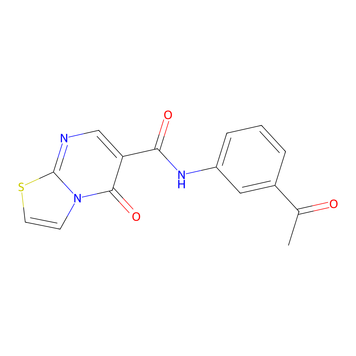 N-(3-acetylphenyl)-5-oxo-5H-[1,3]thiazolo[3,2-a]pyrimidine-6-carboxamide molecular structure, CAS 851944-09-7
