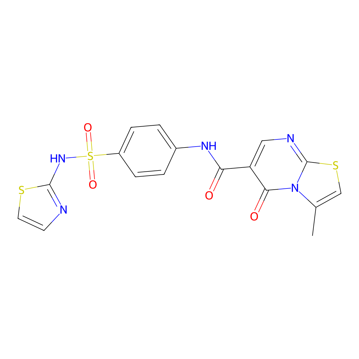 3-methyl-5-oxo-N-(4-(N-(thiazol-2-yl)sulfamoyl)phenyl)-5H-thiazolo[3,2-a]pyrimidine-6-carboxamide molecular structure, CAS 851945-44-3