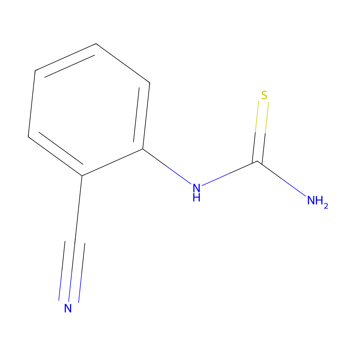 N-(2-cyanophenyl)thiourea molecular structure, CAS 851950-53-3