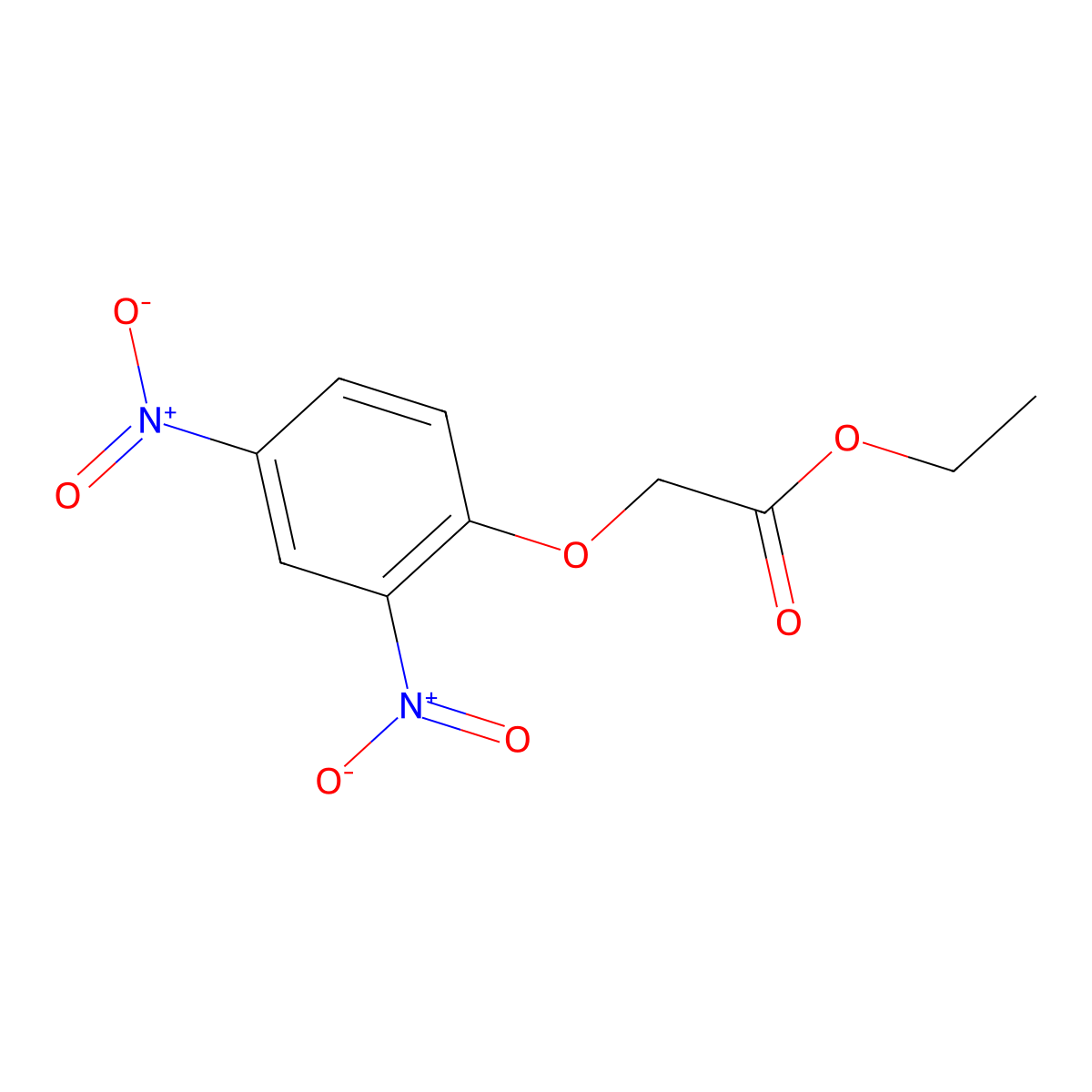 Ethyl 2-(2,4-dinitrophenoxy)acetate molecular structure, CAS 85196-33-4
