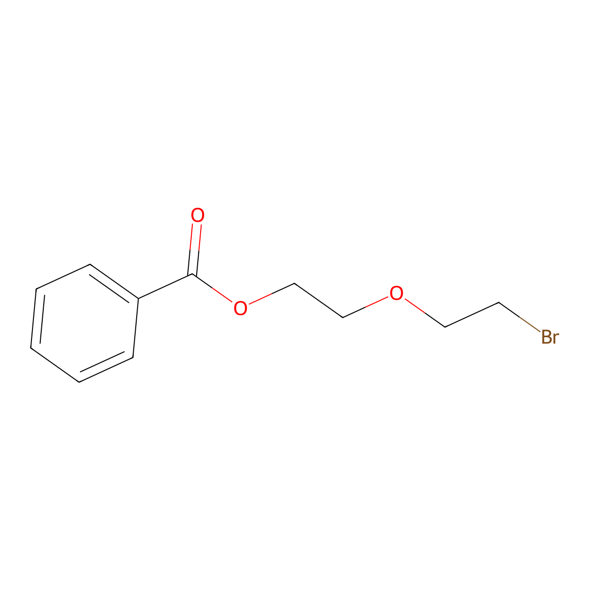 2-(2-Bromoethoxy)ethyl benzoate molecular structure, CAS 851961-87-0