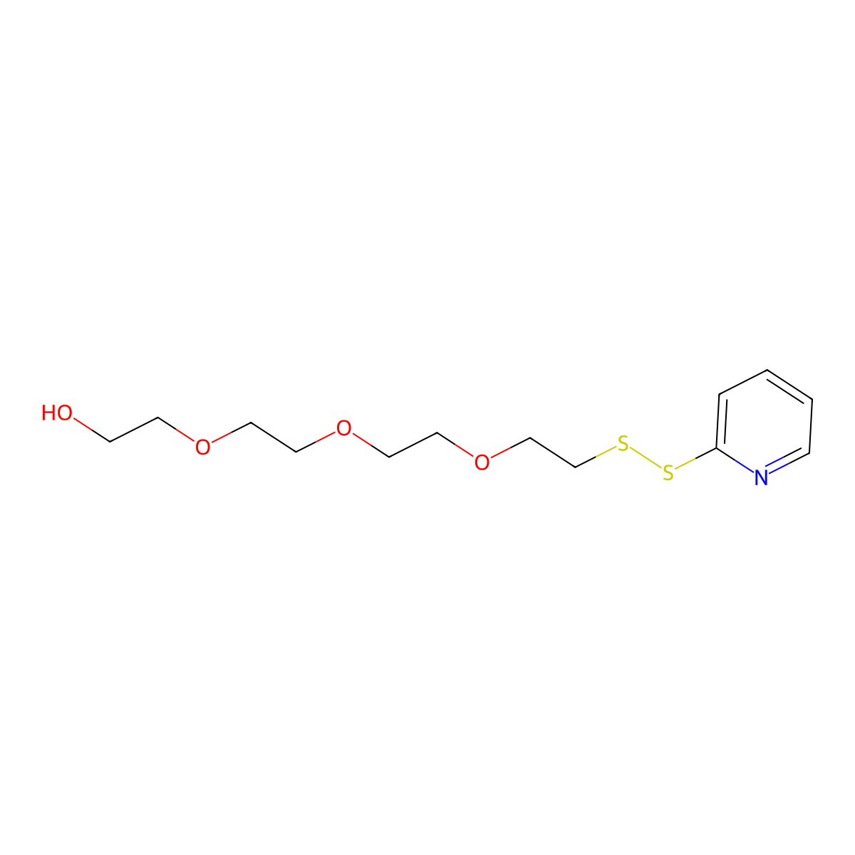 (2-pyridyldithio)-PEG4-alcohol molecular structure, CAS 851961-99-4