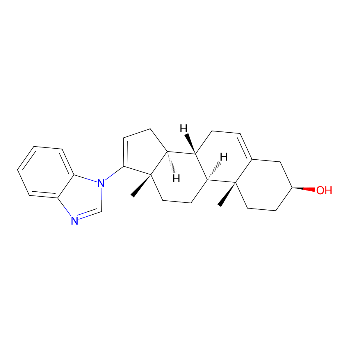 Galeterone molecular structure, CAS 851983-85-2