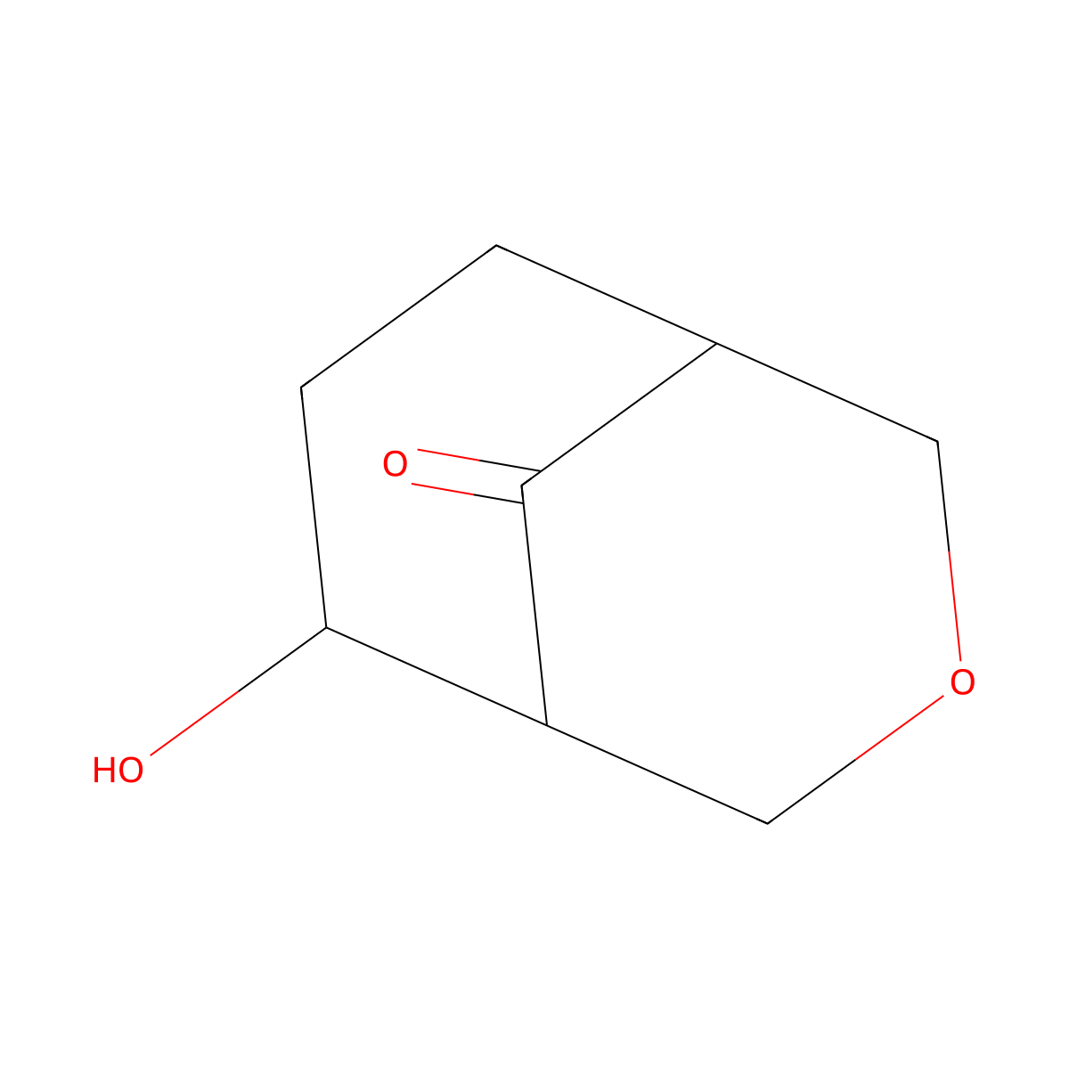 6-Hydroxy-3-oxabicyclo[3.3.1]nonan-9-one molecular structure, CAS 851984-06-0