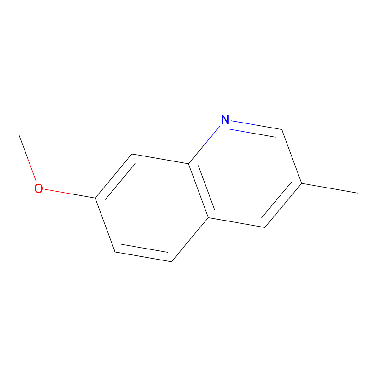 7-methoxy-3-methylQuinoline molecular structure, CAS 851985-86-9