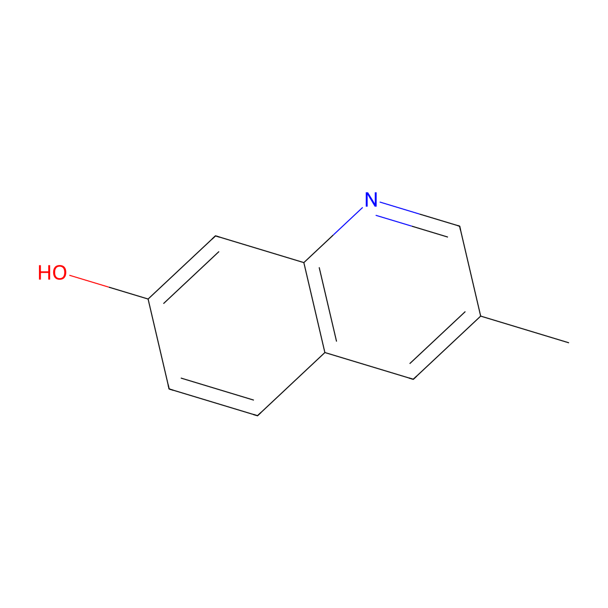 3-Methylquinolin-7-ol molecular structure, CAS 851985-87-0