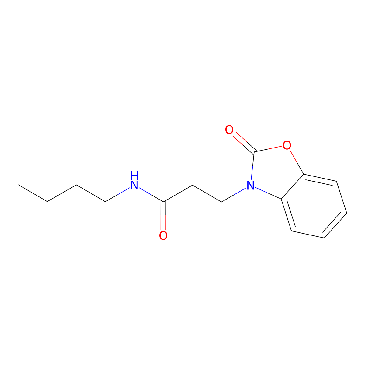 N-butyl-3-(2-oxobenzo[d]oxazol-3(2H)-yl)propanamide molecular structure, CAS 851988-79-9