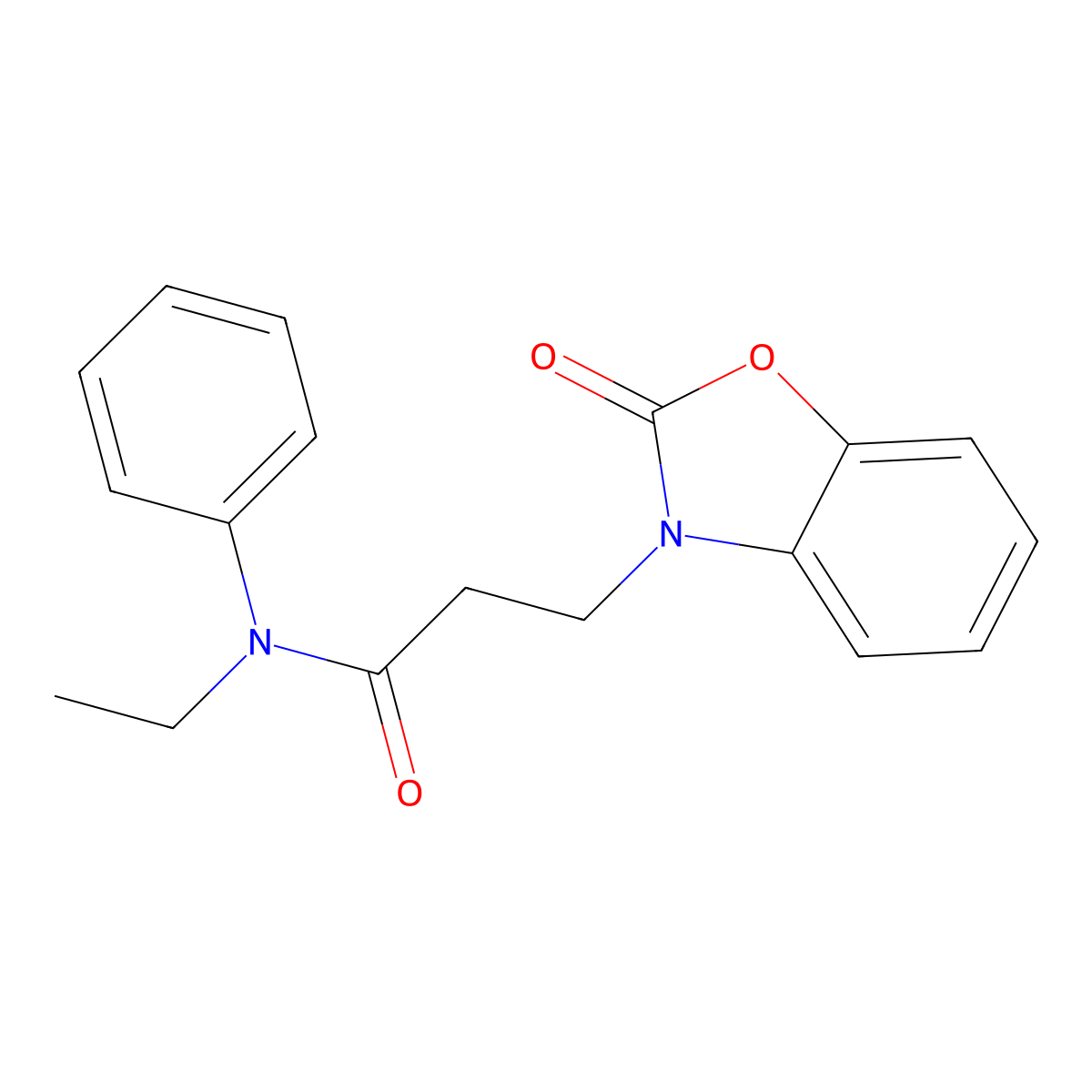 N-ethyl-3-(2-oxobenzo[d]oxazol-3(2H)-yl)-N-phenylpropanamide molecular structure, CAS 851989-02-1