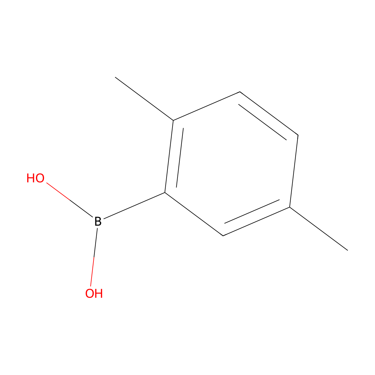 (2,5-Dimethylphenyl)boronic acid molecular structure, CAS 85199-06-0