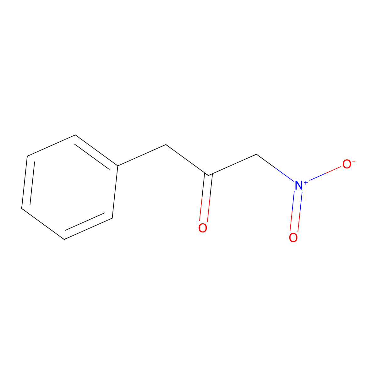 1-Nitro-3-phenylpropan-2-one molecular structure, CAS 85199-47-9