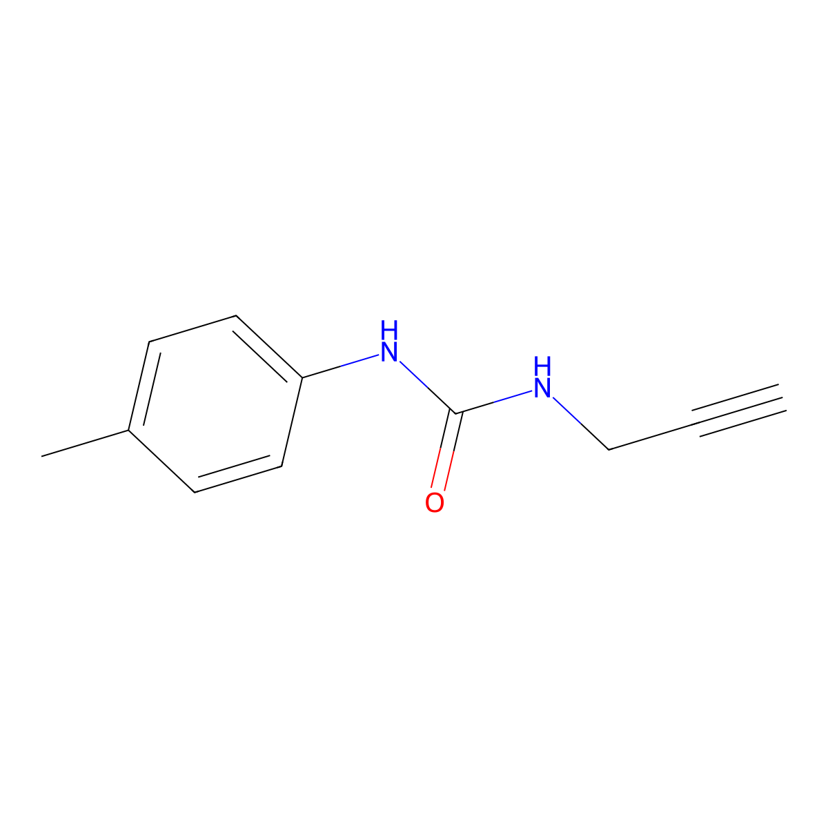 1-(4-Methylphenyl)-3-(prop-2-yn-1-yl)urea molecular structure, CAS 852027-47-5