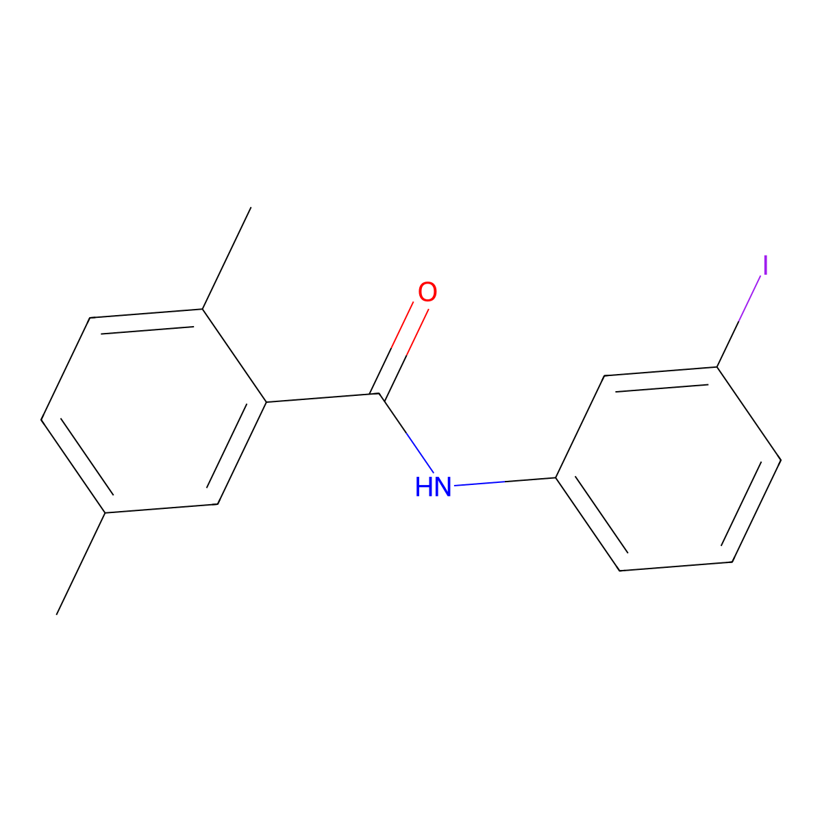 N-(3-iodophenyl)-2,5-dimethylbenzamide molecular structure, CAS 852037-91-3