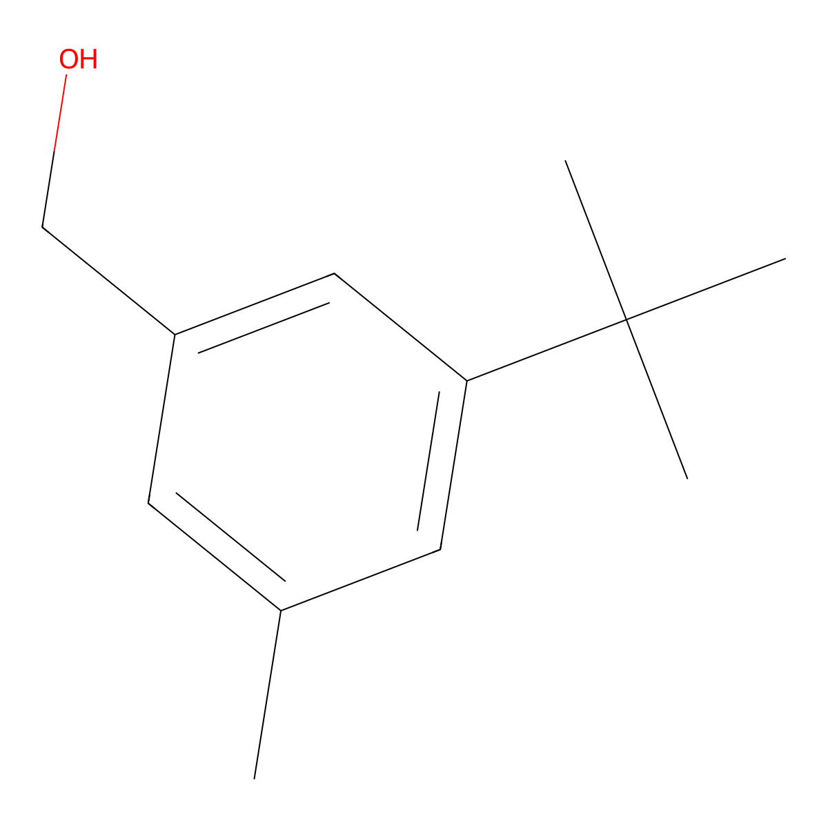 3-tert-Butyl-5-methylbenzyl alcohol molecular structure, CAS 85204-28-0